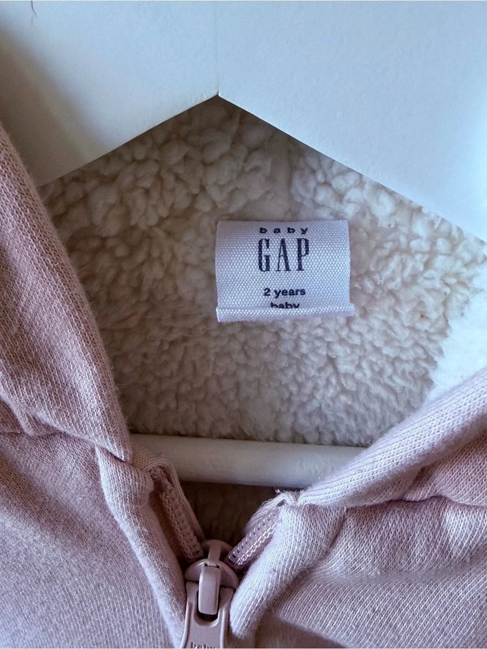 Soft Pink Hoody from Baby Gap